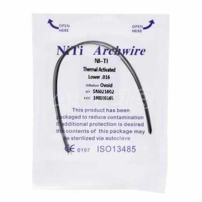 China Dental Ni-Ti Thermal Active Arch Wire Ni-Ti Arch Wire Orthodontic Arch Wire for sale