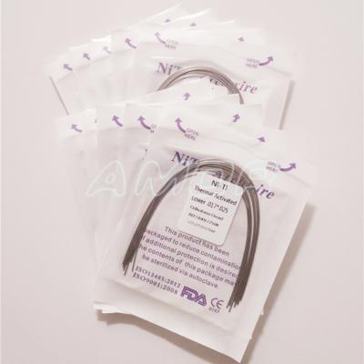 China Dental Ni-Ti NiTi Good Cost Performance Arch Wire Thermal Active Arch Wire for sale