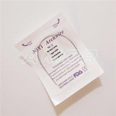 China 2021 Sale Ni-Ti Curve Reverse Arch Wire Dental Arch Wire Upper Orthodontic Arch Material for sale