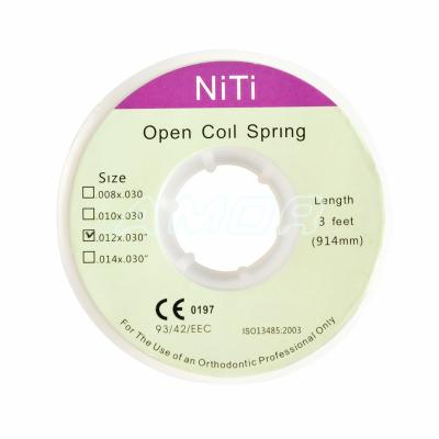 China 2021 Wholesale Ni-Ti Dental Orthodontic Material NiTi Open Narrow Coil Spring for sale