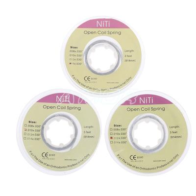 China Factory Wholesale Dental Orthodontic Ni-Ti Spring Open Coil for sale