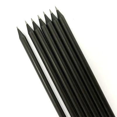 China 100% Eco-friendly Factory Wholesale Black Wood HB Pencil For Kids 7.5