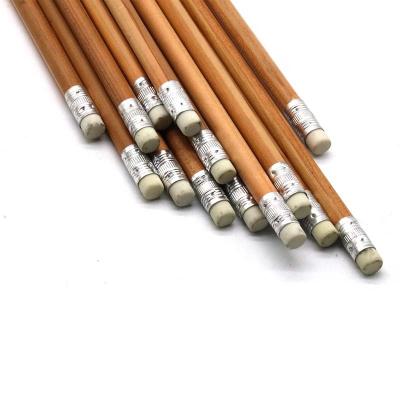 China 100% Wholesale Good Quality Eco-Friendly Cedar Wood HB Pencils With Bulk Eraser Luxury Pencil Custom Printed Pencil for sale