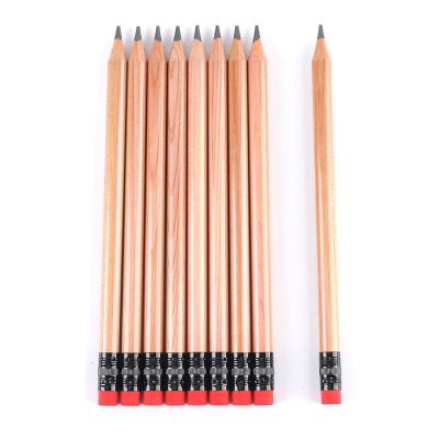 China 100% Eco-Friendly Cedar Wood HB Pencils with Big Eraser for School Office 7