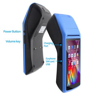 China Restaurant Retail Hospital All In One Handheld NFC POS Terminal 4g Android Price POS Terminal With Printer for sale