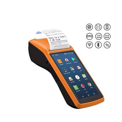 China Restaurant retail hospital 5 inch mini pos wifi 4g android handheld smart terminal nfc supported mini android smart pos machine for sale