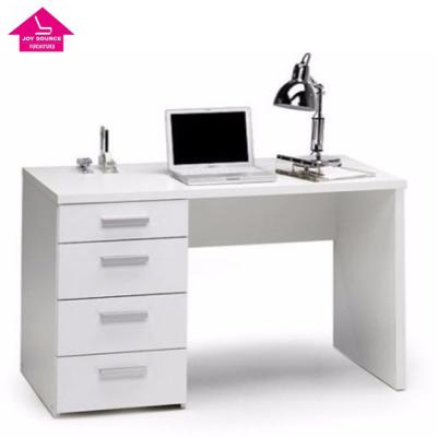 China Wood Made In China White Office Furniture Desk Computer Desk With Four Drawers for sale