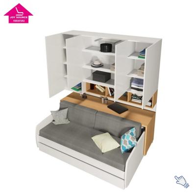 China Assemble New Design Cheap Price Functional Furniture Bed With Study Desk for sale