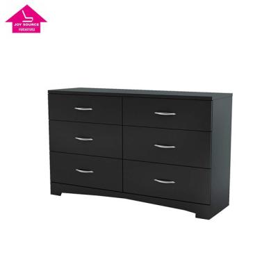 China Multifunctional Bedroom Chest Of Drawer Double Color 6-Drawer Wooden Dresser Luxury Furniture for sale