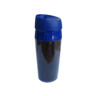 China Sustainable Sublimation Customized 500ml Double Wall Insulated Plastic Mug With Glitter Insert for sale