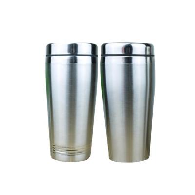 China Double Wall Stainless Steel Easy Open High Quality Insulated Tumbler With Black Lid for sale