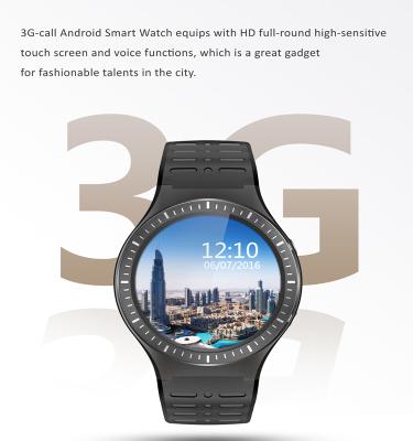 China 2017 Hot Selling Touch Screen 3G Wifi Android Sports Smart Watch With Phone Function for sale