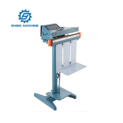 China SF450 Food Heat Foot Pedal Pulse Vertical Impulse Sealer Sealing Machine for Film Plastic Bag for sale