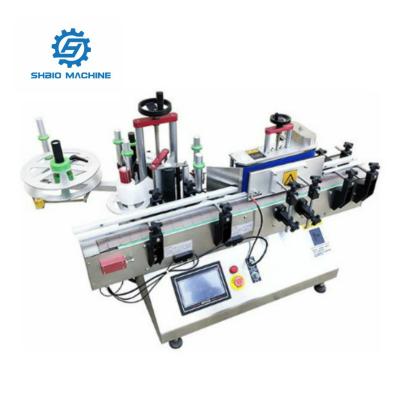 China Semi Automatic Outdoor Flat Square Applicator Bottle Food Factory Supply Label Labeling Machine for sale