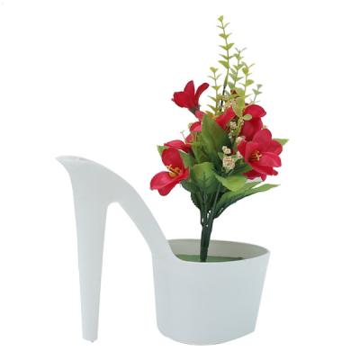 China Modern garden flower pots /High-heeled shoes partten/wholesale/plastic decorative for sale