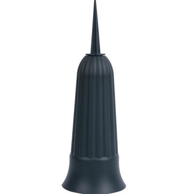 China 2022 Modern New Plastic Cemetery Vase With Metal Spike for sale