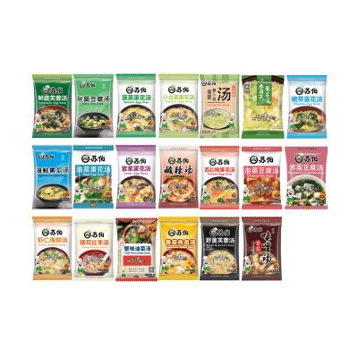 China 2022 Top Quality 20 Flavors Of Instant Healthy Instant Soup In Soup43 Bags for sale