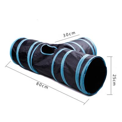 China Sustainable PET TOY Hot Foldable 3 Way Cat Tunnel Toy Tent Toys for sale