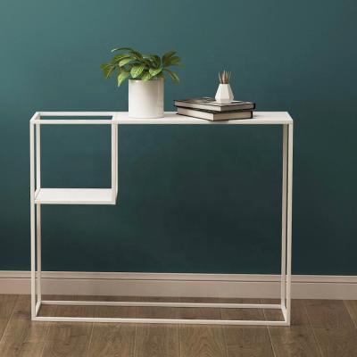 China modern home minimalist console table modern furniture entry wall display rack for sale