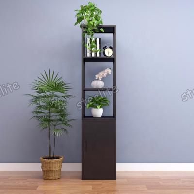 China Dismantled Hot Sale Home Office Furniture Metal Bookcase Shelf With Single Door Storage Cabinet for sale