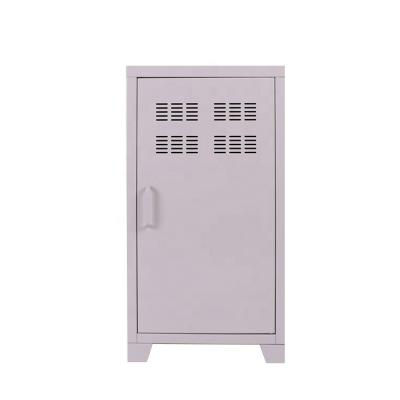 China Knock Down White Steel Filing Cabinet Office Furniture Storage Cabinet 3 Tier Concise Design for sale