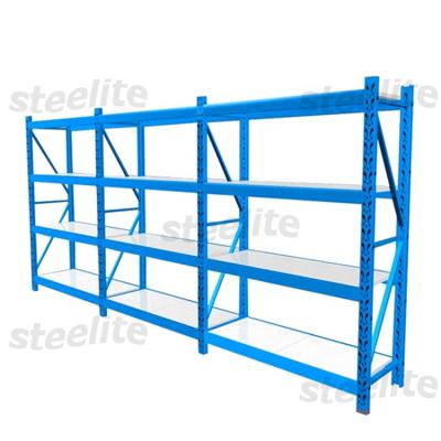 China High Quality Cold Rolled Steel Heavy Duty Rack Industrial Metal Shelving Warehouse Shelves System Storage for sale