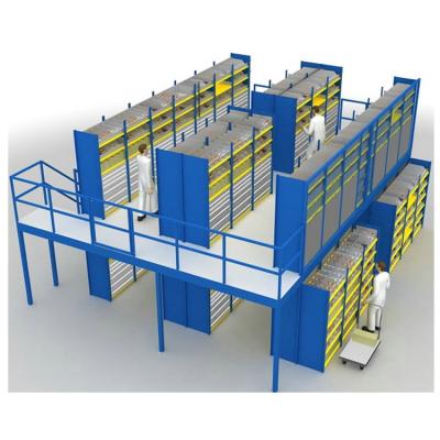 China Foshan Steel Factory High Quality Cold Rolled Premium Steel Shelf Metal Plate Rack/Warehouse Storage Shelving Rack for sale