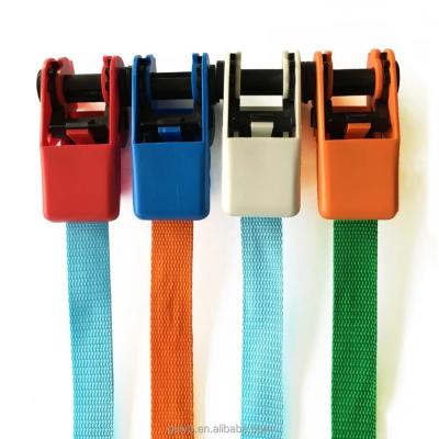 China Polyester plastic ratchet strap for sale