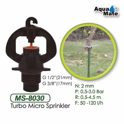 China ZM ABS MS-8031 Gun Flower Kebun Sayur Water Mist Rotating ZM Animal Sprinkler Cover Automatic Bottom Tripod Rotating Sprinkler for sale