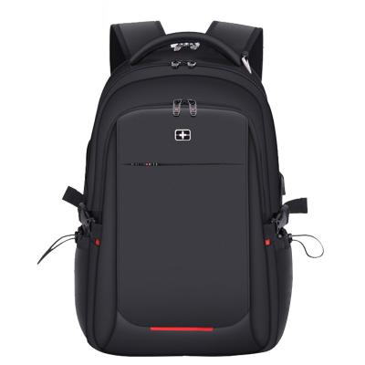 China With USB the schcool Swiss male outdoor bah bag new business leisure bag computer backpack waterproof backpack for sale