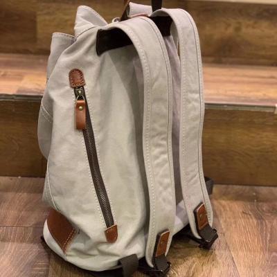 China OEM Wholesale Fashion Canvas Classic Double Shoulder Backpack Waterproof Canvas Bookbags New Design for sale