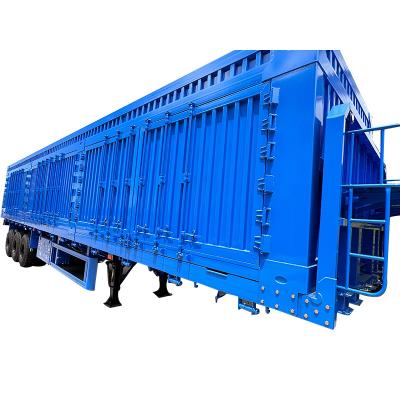 China Truck Trailer China Price Low Cost Can Carry 30 ton 130 ton 3 axles 53 ft dry van trailer for sale for sale