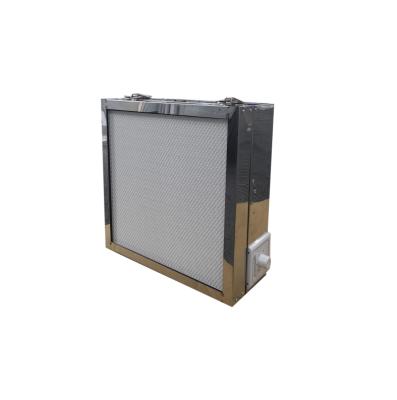 China Cleanroom Stainless Steel Frame Air Cleaner H13 H14 HEPA Air Filter for sale