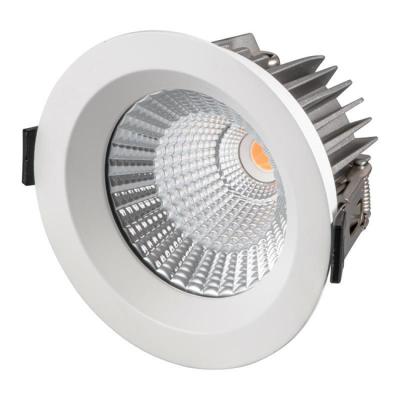 China Super Bright IP65 15W COB LED Downlight Ceiling Light Zero Bright Waterproof Fixture 60 Degree Reflector Dimmable for sale