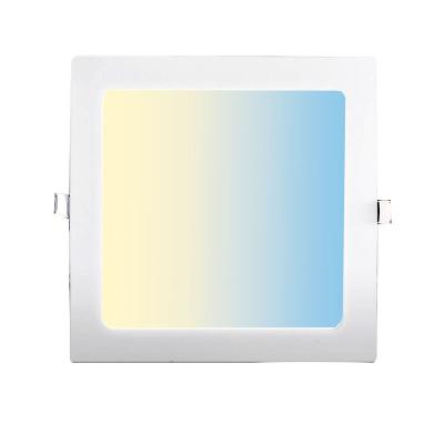 China Ultra Thin Adjustable Flat Panel BNL 15W DALI Tree Light System Ceiling Panel Lamp Tuanble White 2000K-6000K LE TDC DC24V Loxone Panel Square LED for sale