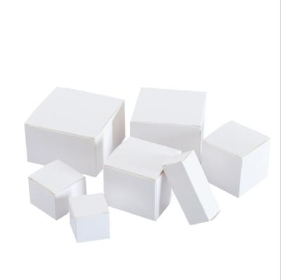 China Recyclable Custom Small Logo And Size White Paper Cosmetic Square Box For Package Lipstick In Stock for sale