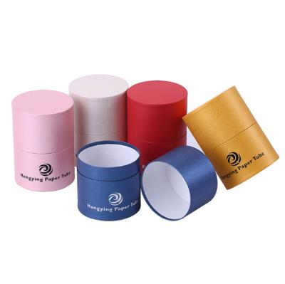 China Costom Recyclable Tea Cylinder Box Packaging Gift Cosmetic Cream Paper Box for sale