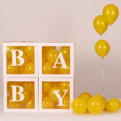 China Recyclable Wholesale Birthday Party Decoration Proposal Wedding Favor Balloon Colorful Surprise Box for sale