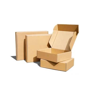 China Custom Stock Factory Recyclable Kraft Corrugated Folding Mailing Kraft Box for sale