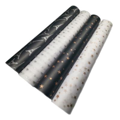 China Waterproof Custom Popular Gold and Silver Logo Printing Gift Wrapping Paper, Tisse Paper for sale