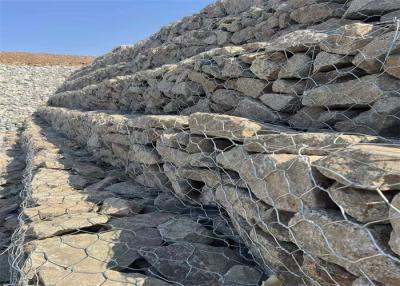 Cina 50g-1200g/m2 Gabion Boxes With Hexagonal Mesh Double Woven in vendita