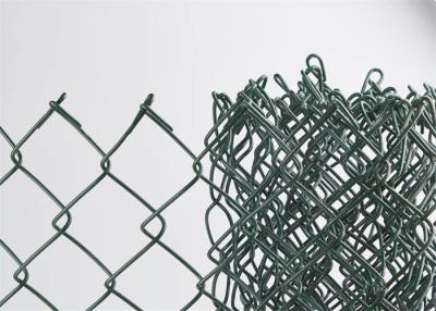 China Vinyl verde revestido Chain Link vedação resistente à corrosão para playground à venda