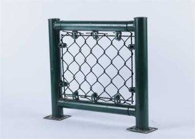 China Green PVC Coated Chain Link Fence Waterproof Sports Fields Fencing for sale