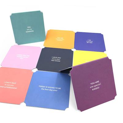 China Education gift certificates folding creative blank cards can replace handwritten empty single page postcards for sale