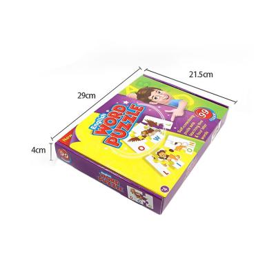 China Early Education Children's Education Card Paired With Letters Puzzle Cognitive Children's Card Toys Number for sale