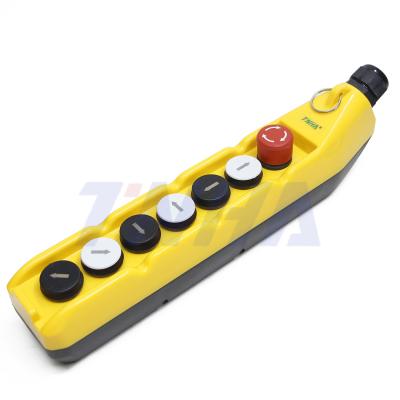 China TNHA1-63G Plastic Crane Pendant Control Station Push Button Switch 7 Ways for sale