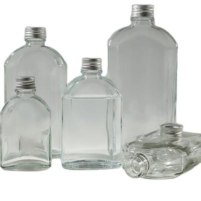 China Modern Custom Design 100ml 200ml 250ml 350ml 500ml Glass Rum Bottles for sale