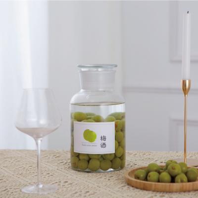 China Green Plum Thickened Empty Bottle Wine jar 10 liters traditional ginseng glass bottle factory direct sales for sale