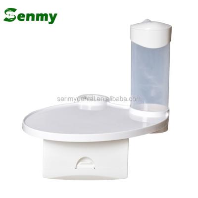 China Oral Dental Chair Spare Parts Dental Use Tray 3 in 1 Tissue Box and Cup Holder for sale