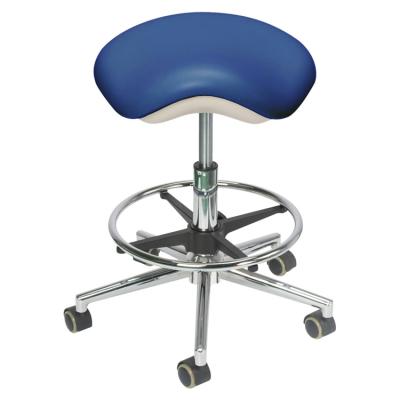 China Dentist Adjustable Metal Saddle Stool S304T For Dental Unit for sale